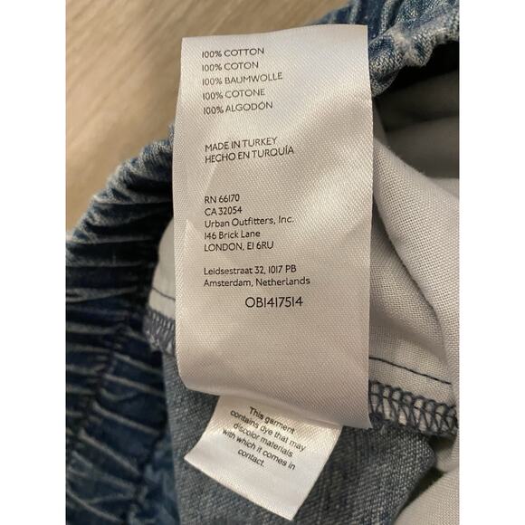 Free People We The Free Modern Love Pull On Jeans Blue Wave Combo Distressed - Picture 11 of 15